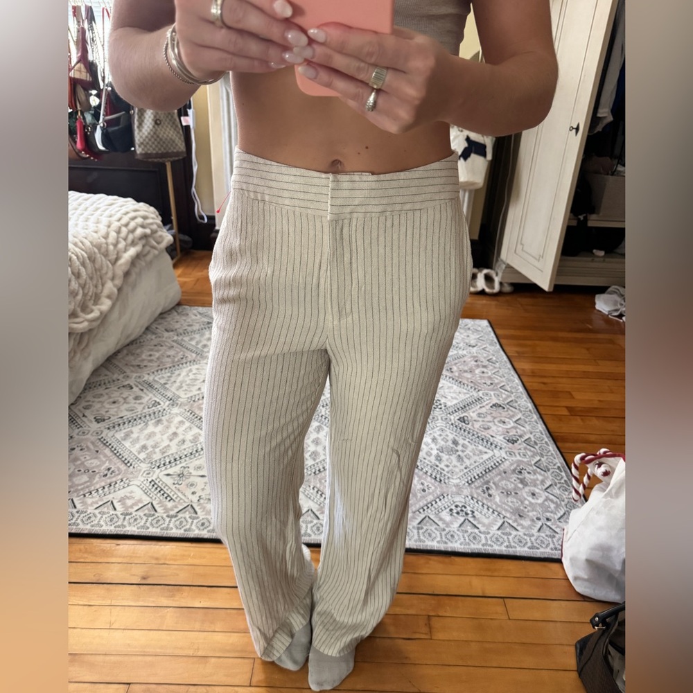 Tuckernuck Women’s Cream Pinstripe Pants